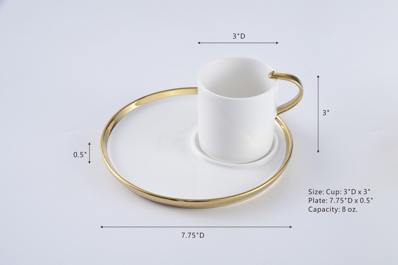 For Coffee Lovers Cappuccino Cup And Plate