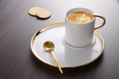 For Coffee Lovers Cappuccino Cup And Plate