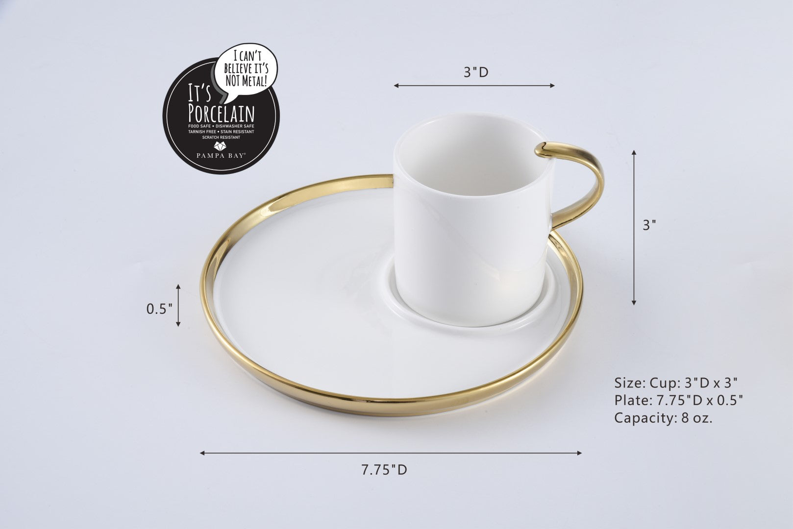 For Coffee Lovers Cappuccino Cup And Plate