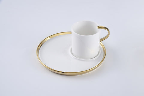 For Coffee Lovers Cappuccino Cup And Plate