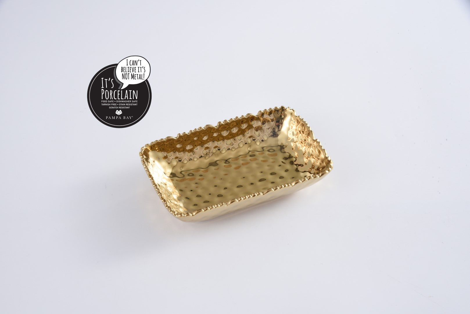 Golden Millennium Rectangular Dish