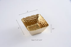 Golden Millennium Small Square Bowl