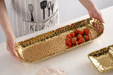 Golden Millennium Long Tray With Handles