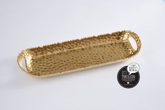 Golden Millennium Long Tray With Handles