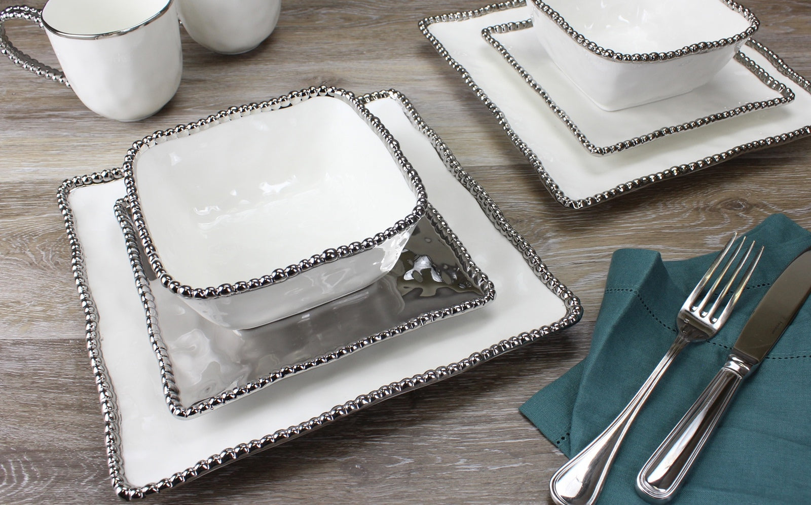 Set The Table Square Cereal / Soup Bowl