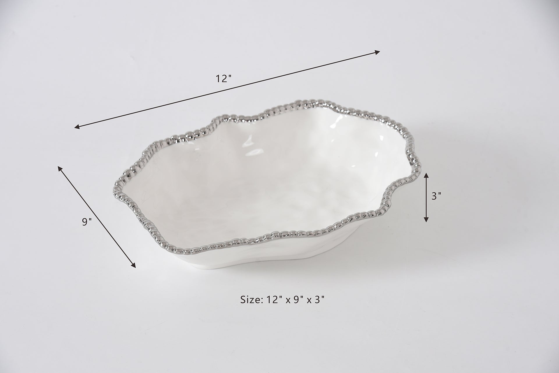 Salerno Serving Bowl - Silver