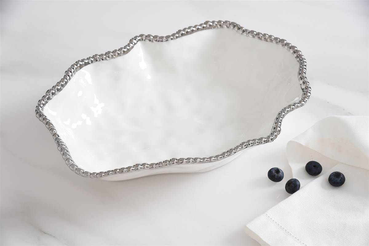 Salerno Serving Bowl - Silver
