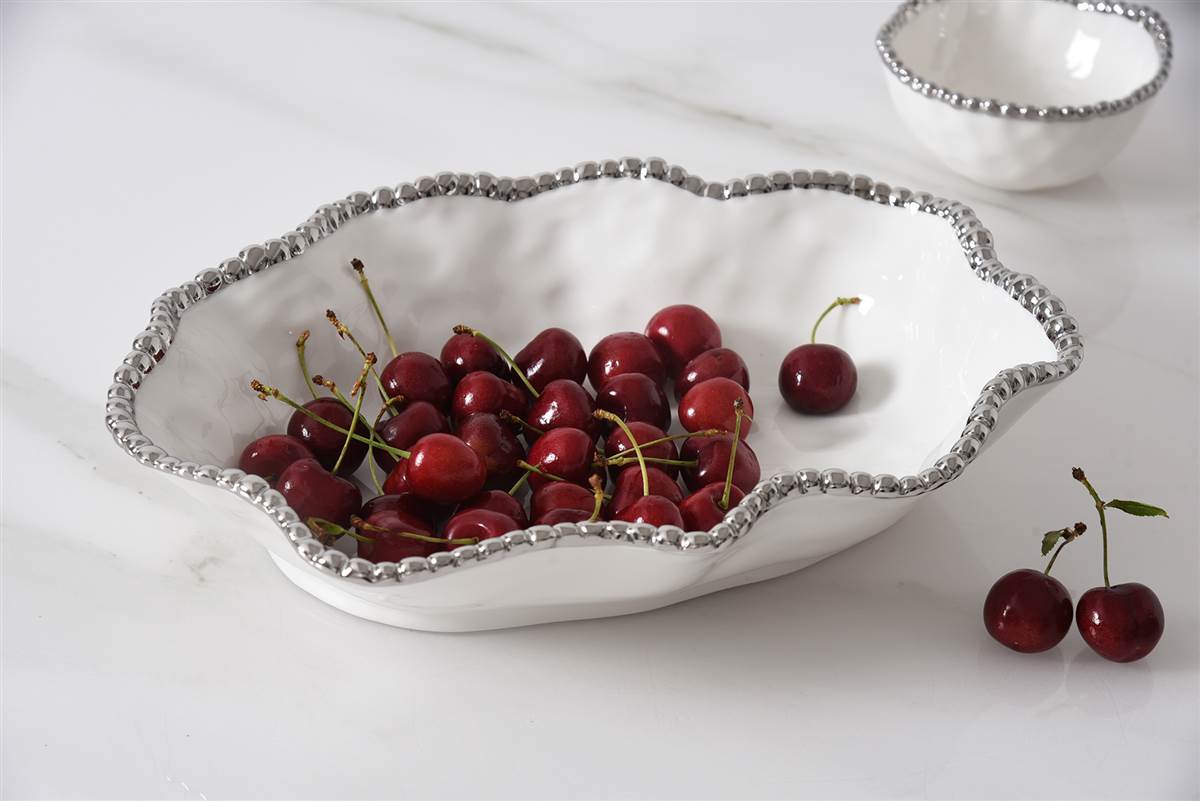 Salerno Serving Bowl - Silver