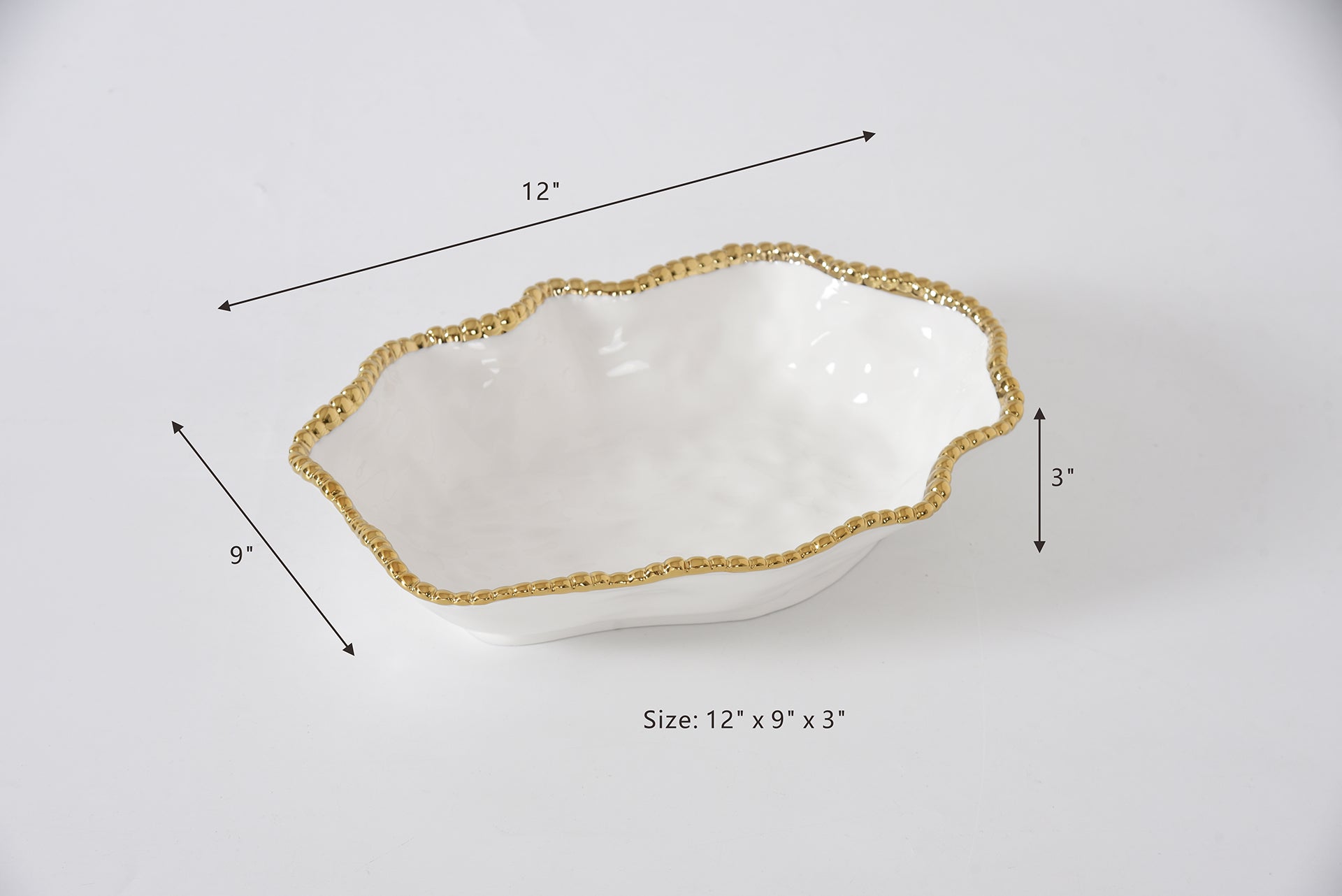 Salerno Serving Bowl - Gold