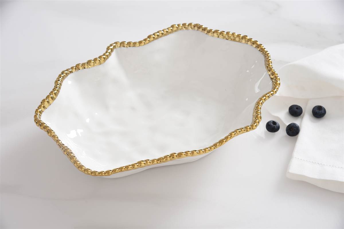 Salerno Serving Bowl - Gold