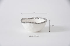 Salerno Snack Bowl - Silver