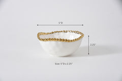 Salerno Snack Bowl - Gold