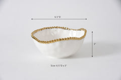 Salerno Medium Bowl - Gold