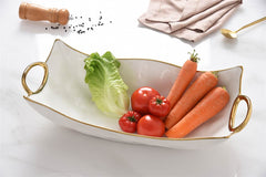 Golden Handles Rectangular Centerpiece