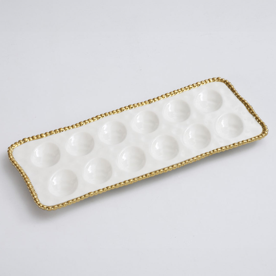 Golden Salerno Deviled Egg Tray