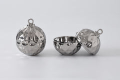 For The Holidays Small Ornament Bowl Silver