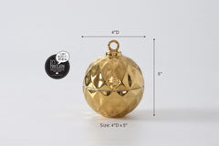 For The Holidays Small Ornament Bowl Gold