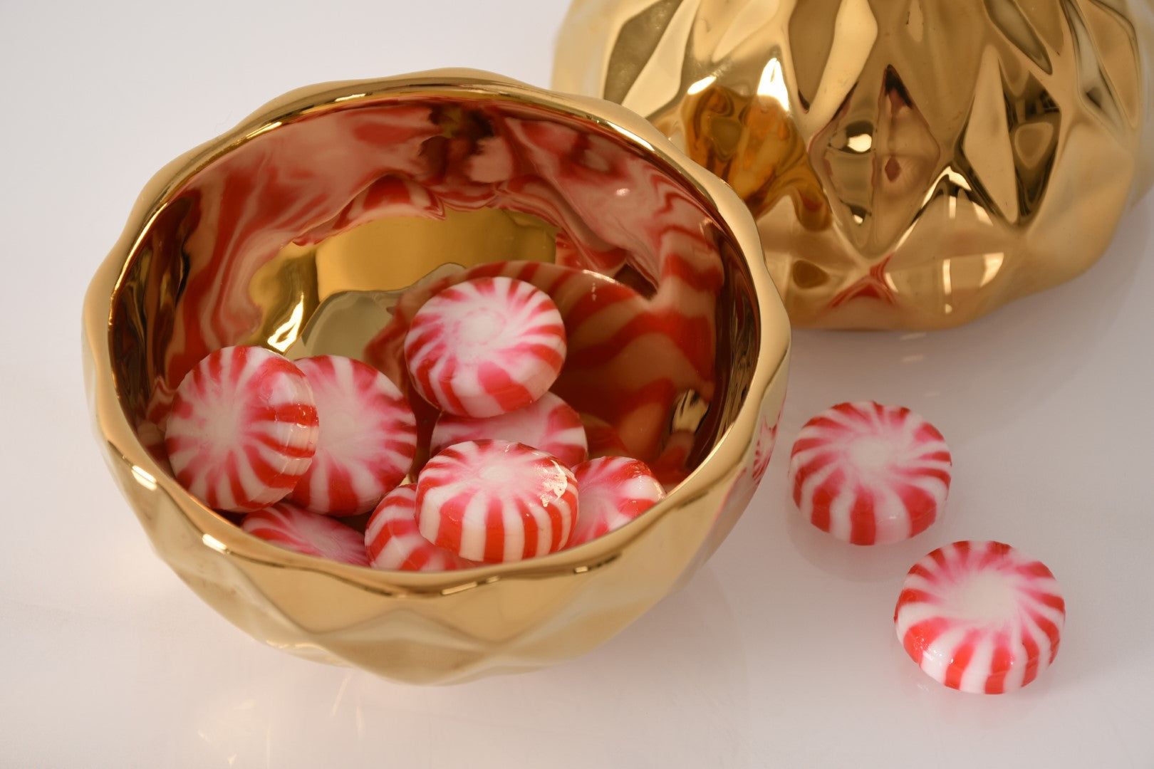 For The Holidays Small Ornament Bowl Gold