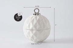 For The Holidays Large Ornament - Silver