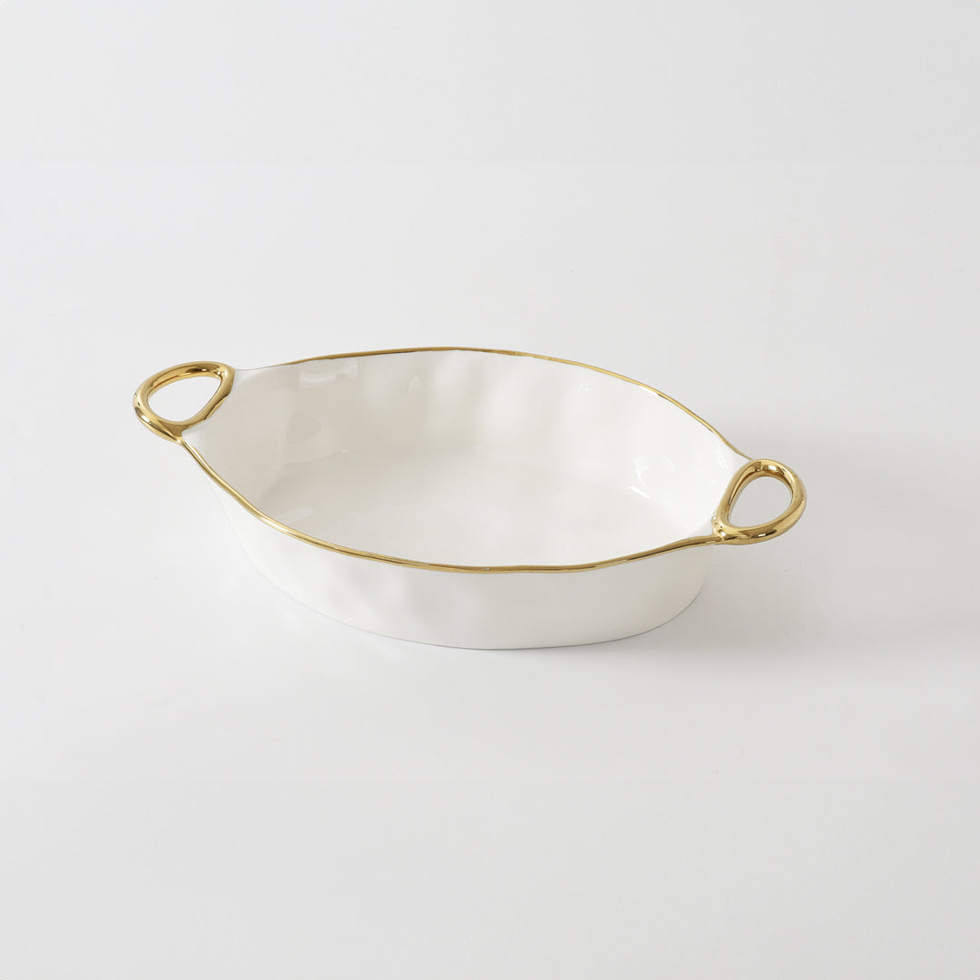 Golden Handles 13″ x 9″ Oval Baking Dish