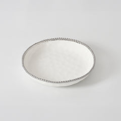 Salerno Medium Shallow Bowl - Silver