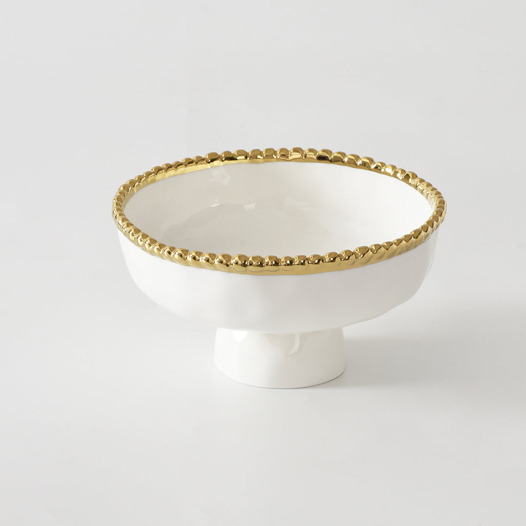 Salerno Small Footed Bowl - Gold