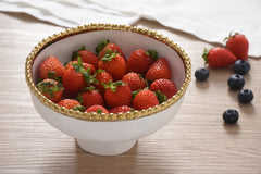 Salerno Small Footed Bowl - Gold