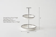 Salerno Mini 2 Tier Stand - Silver