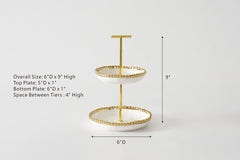 Golden Salerno Mini 2 Tier Stand