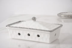 Golden Salerno Rectangular Chafing Dish - Silver