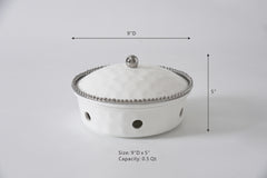 Salerno Small Round Chafing Dish - Silver