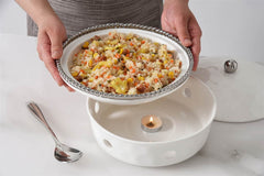 Salerno Small Round Chafing Dish - Silver