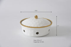 Golden Salerno Small Round Chafing Dish