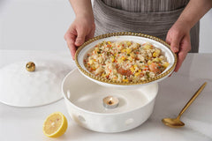 Golden Salerno Small Round Chafing Dish