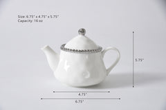 Silver Salerno Tea Pot