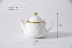 Golden Salerno Tea Pot