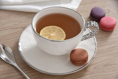 Salerno Teacup & Saucer - Silver