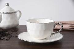 Salerno Teacup & Saucer - Silver