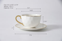 Golden Salerno Teacup & Saucer