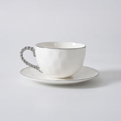 Salerno Teacup & Saucer - Silver