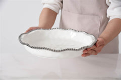 Portofino 10" Pie Dish - Silver