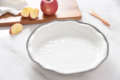 Portofino 10" Pie Dish - Silver
