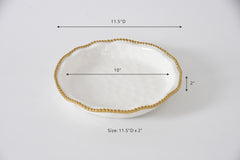 Portofino 10" Pie Dish - Gold