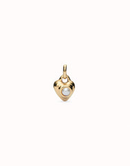 Charm With Pearl - Gold