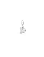 Charm With Heart Shape - Silver