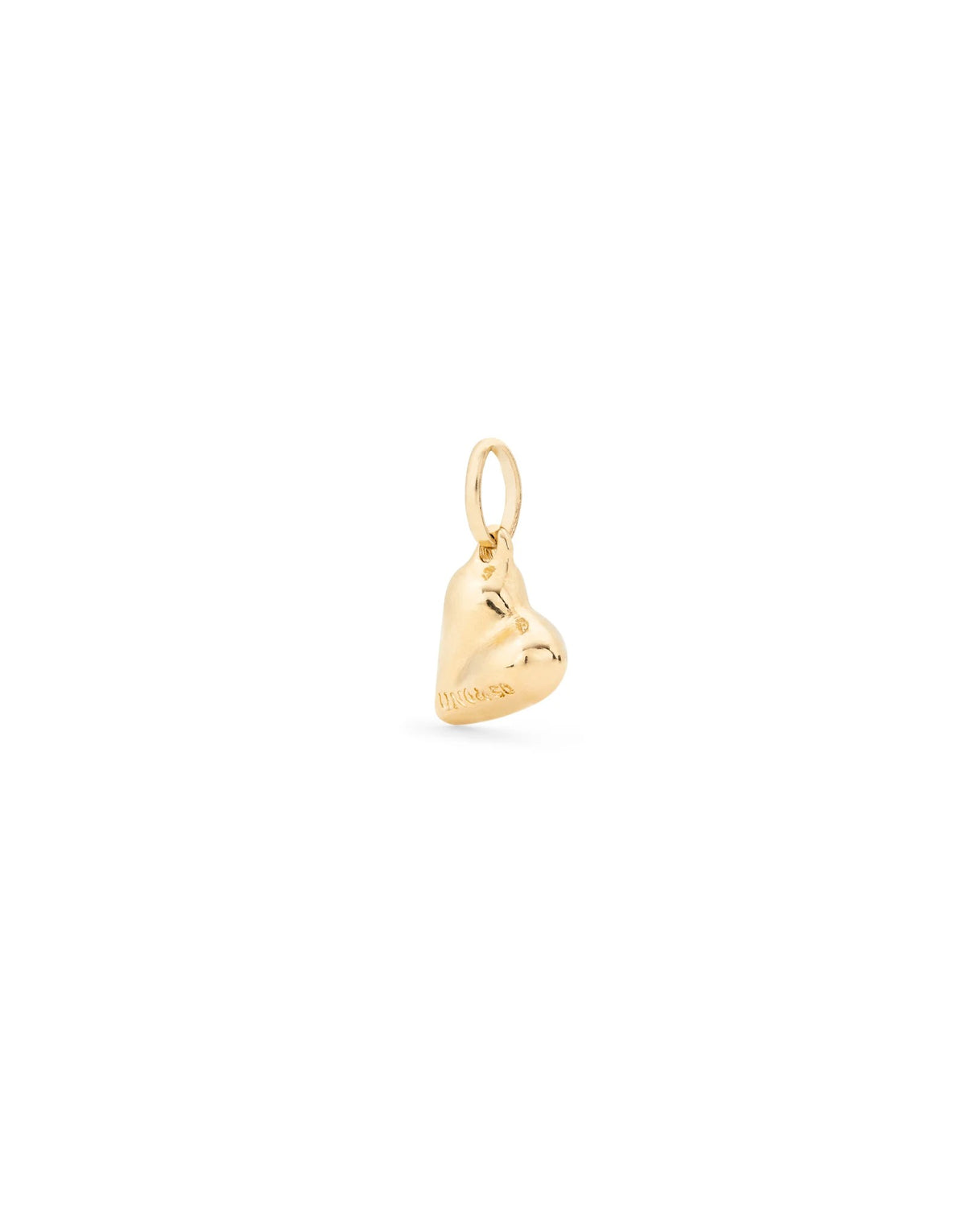 Charm With Heart Shape - Gold