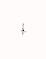 Charm With Cross Shape - Silver