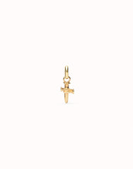 Charm With Cross Form - Gold
