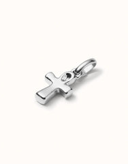 Charm With Cross Shape - Silver