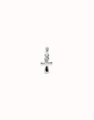 Charm With Cross Shape - Silver